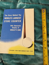 1939 NY World's Fair Wrigley's Gum World's Largest Store Counter Story Booklet picture