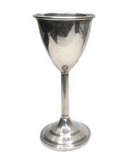 Vintage National Silver Co. Weighted Sterling Silver Kiddush Cup Goblet 2606 picture