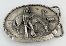 Vtg Arroyo Grande Belt Buckle American Girl 1985 Horse Western Rodeo Ranch Farm picture