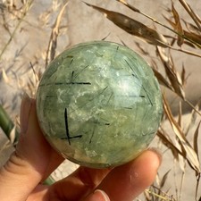 226g Natural Prehnite Sphere Crystal Mineral Healing picture