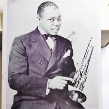 c1940s Louis Armstrong Jazz Trumpeter Satchmo 11x14