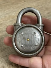 Vintage Old Shurloc Padlock Lock With Stars No Key picture