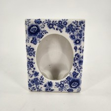 Vinatge Blue/White Flower Porcelain Picture Frame picture