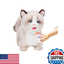 Cu-Mate Interactive Pet Ragdoll Catelectric Plush Toy Catrobot Stuffed Cat picture