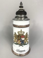 Vintage Theo Kuhn German Lithophane Stein with Semi-Nude picture