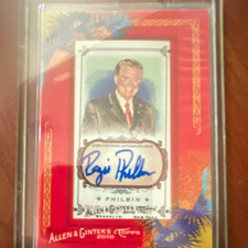 Topps 2010 Allen & Ginter AGA-RP Regis Philbin Autograph Insert Card picture