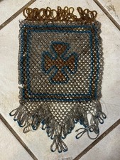 Antique Hand Beaded Pattee Cross Purse picture