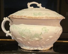 Antique Grindley Fleur D'Or Chamber Pot Semi Porcelain England Pattern 24 picture