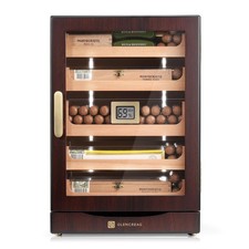 GLENCREAG Cigar Humidor Cabinet for 250 Cigars, Auto LED, Rich Brownish Red picture