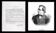 Carl August Haupt (1810– 1891) Musician 1859 ALS Civil War HANDWRITTEN Page picture
