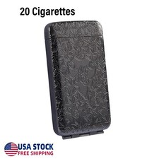 Vintage Peaky Blinders Hold 20 Cigarettes Metal Case for King's Size Gunmetal US picture