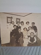C1900s Young Adults Child Gathering Party Group Photo 4