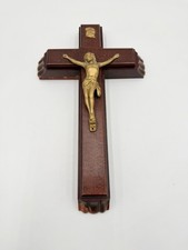 vintage wooden crucifix cross for