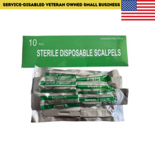 10-Pack Sterile Scalpels – TCCC Combat Medic, First Aid, Surgical, Sealed picture