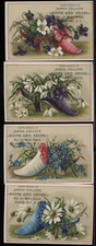 Victorian Trade Card 1880s Lot 4 James Collins Boots Shoes Brockport NY VTC-B113 picture