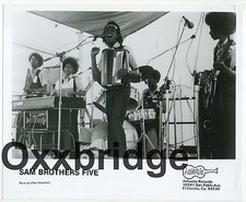 SAM BROTHERS FIVE Original Photo ARHOOLIE RECORDS Rare Zydeco Cajun Blues Band picture