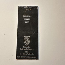 Los Altos Golf & Country Club Los Altos CA Vintage Matchbook Cover 4MB118-3 picture