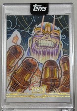 Topps 2026 Marvel Mint Thanos Sketch Card Auto Mirko Di Noia picture