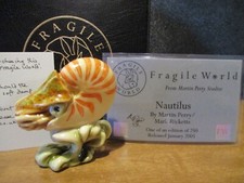SALE Harmony Kingdom MPs Fragile World Nautilus Marble Resin Figurine picture