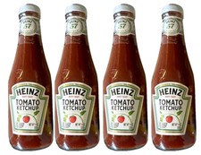 Heinz Ketchup in Glass Bottle 14 oz  Fresh Stock Kosher 4 Bottles picture