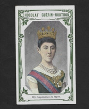 1919 French Chocolates #321 Japanese Empress HARUKO/SHOKEN Card Red Cross picture