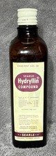 Vintage G.D. Searle Hydryllin Compound Amber Glass Medicine Bottle 1 Pint picture