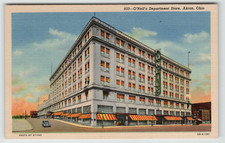 Postcard O' Neil's Department Store in Akron, OH. picture