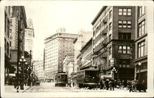 Seattle WA Street Scene Post Card c1910s Real Photo Vintage Postcard bhn picture