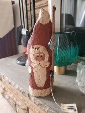 Santa Hand Wood Carving on Driftwood  By Susan Marcy 13
