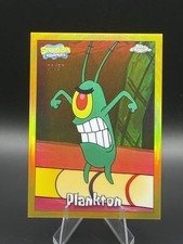 2025 Topps Chrome SpongeBob #29 Plankton True Gold /50 picture
