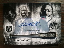 2018 WALKING DEAD HUNTERSAND THE HUNTED AUSTIN AMELIO SIGNED COMMEMORATIVE BAT M picture