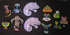 COLLECTION OF EDM MUSIC FESTIVAL LIMITED EDITION ENAMEL PINS- WAZ, ROB ISREAL picture