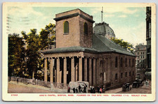 Antique Postcard - King's Chapel - Boston Massachusetts - MA picture