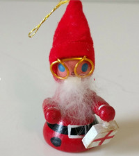  Vintage 1970s Groovy Present Bearing Elf with Wire Rim Glasses picture