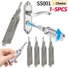 2-in-1 Stainless Steel Key Decoder SS001 PRO Lock Decoder Repair Tools-(1pc)* picture