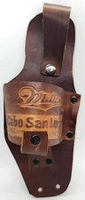 Tooled Leather Miller Beer Holder Holster W/ Belt Loop Cabo San Lucas picture