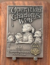 ICE Operation Charlotte's Web Challenge Coin M#21 picture