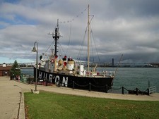 Photo:Port Huron Michigan Huron Lightship Museum 1910s Floating Lighthouse picture