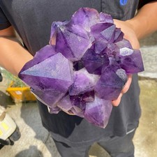 6.2lb Natural amethyst point quartz crystal cluster mineral specimen healing picture
