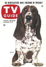 CLEO the Basset Hound - 1957 TV Show - Magazine Cover - 5 x 7 inch Photo picture
