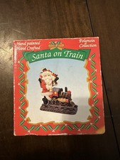 Vintage Santa Claus Handcrafted And Painted Porcelain Christmas Decorative Piece picture