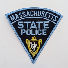 Vintage Massachusetts State Police Department Shoulder Patch Officer 1990s picture