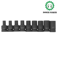9 Pieces M6-M24 Tap Sockets Cr Molybdenum Steel 1/2 Inch Drive Tap Socket Set picture