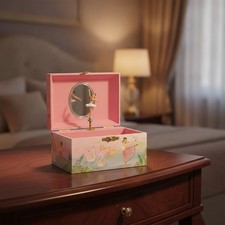 Musical Ballerina Jewelry Box for Girls - Kids Music Box with Spinning Ballerina picture