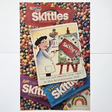 Vintage ​1994 Skittles Candy Print Ad Van Gogh Art Parody Original 90's Retro 🌈 picture