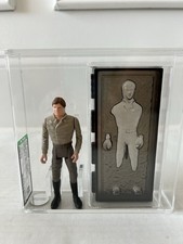 STAR WARS HAN SOLO CARBONITE POTF JUST GRADED AFA 85 KENNER VINTAGE 1985 ROTJ picture