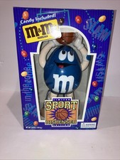 1995 M&Ms Limited Edition Basketball Sport Candy Dispenser -Vintage BLUE M&M NEW picture