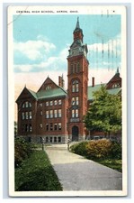 Vintage Central High School, Akron, Ohio. Postcard P93E picture