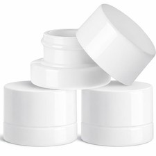 SODO LOCO (200 Pack) 5ml White Glass Jars White Child-Resistant Lids picture