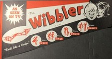 1950s Vintage Huge Wibbler Toy Store Advertising Banner - New Old Stock picture